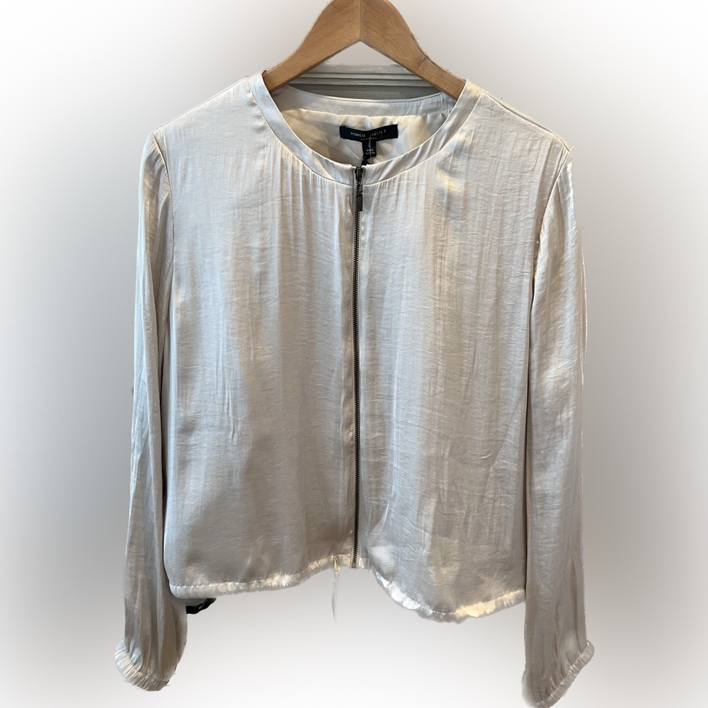 Rome & Juliet Couture Silk Bomber Jacket